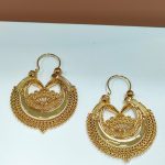 ARRECADAS DE VIANA EM AÇO C/ BANHO OURO