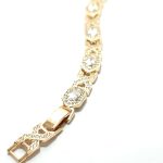 PULSEIRA CHAPADO A OURO C/ ZIRCONITAS